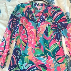 Lilly Pulitzer silk Elsa top
